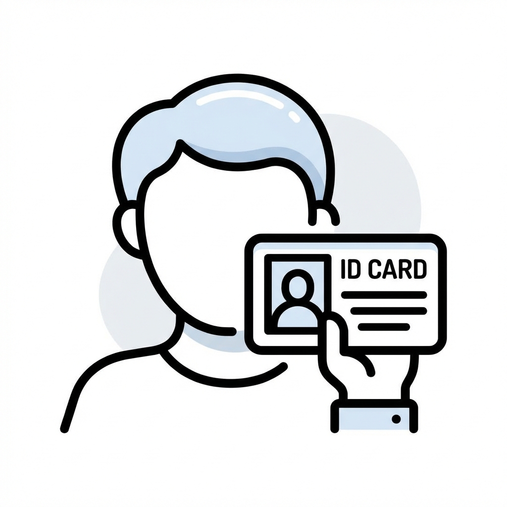 Example selfie with ID